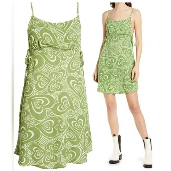Lisa Says Gah Brat Slime Green Sundress, Small - Picture 8 of 16